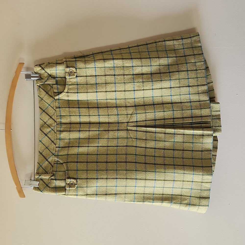 Loft tweed mini skirt size 6 in green